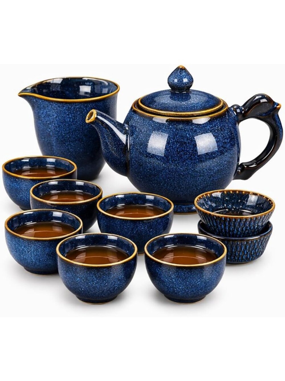 Elegant 9-Piece Gongfu Tea Set for Adults | Japanese Tea Gift Boxed Set